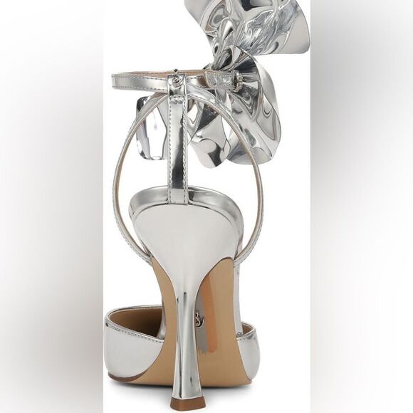 Sam Edleman Halie Pointed Toe Pump Soft Silver 9 NWT IN BOX - Picture 3 of 14